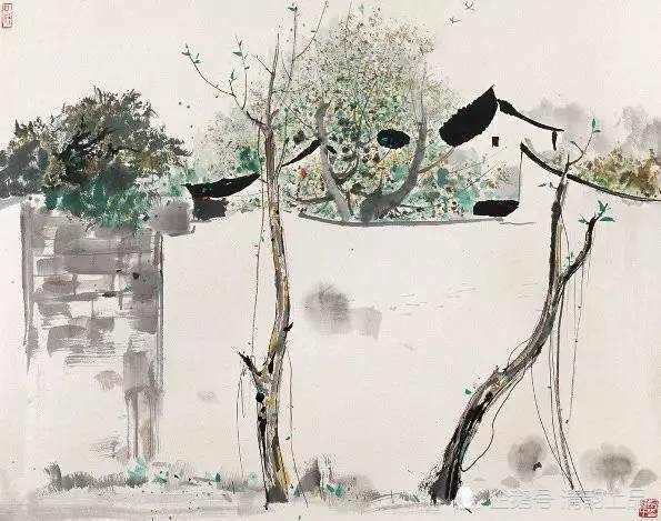 吴冠中|当代著名油画家、美术教育家，吴冠中油画作品集萃