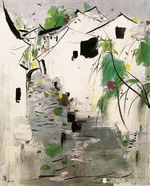 吴冠中|当代著名油画家、美术教育家，吴冠中油画作品集萃