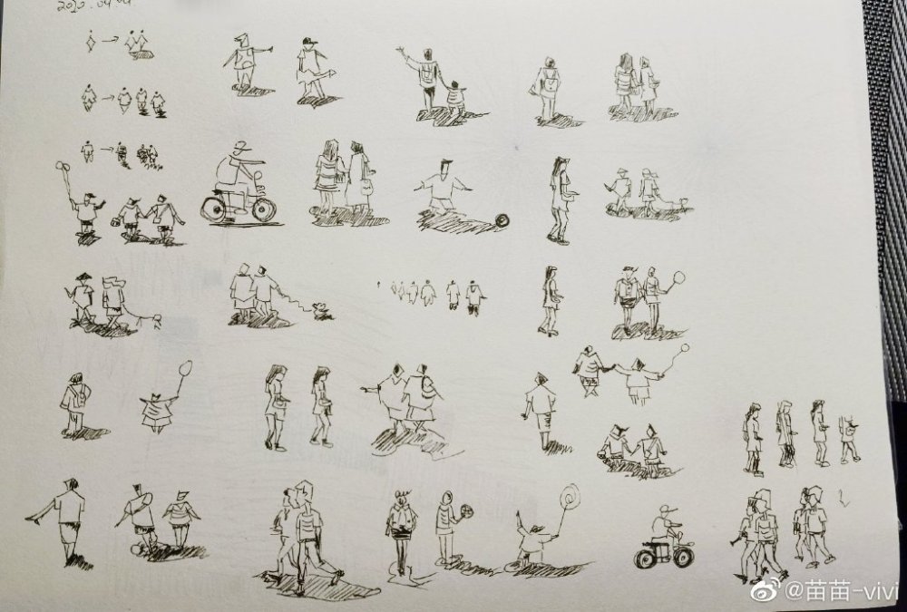 苗苗|苗苗画一家三口简笔画，疑暗示与郑恺未来的宝宝是男孩