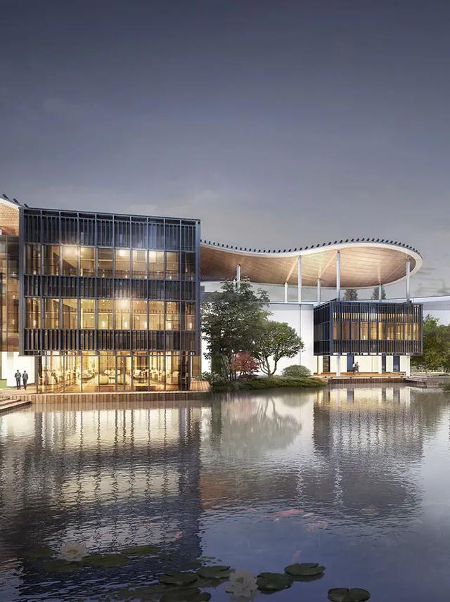 湖畔大学新校区主体建筑竣工设计尽显江南意境美轮美奂
