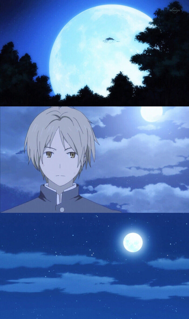 夏目友人帐三图拼接壁纸高清