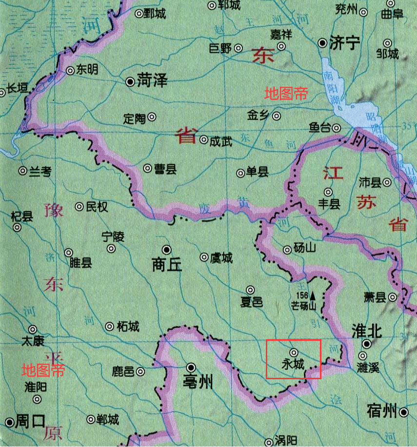 被安徽省三面包围河南永城市为什么不划给安徽呢