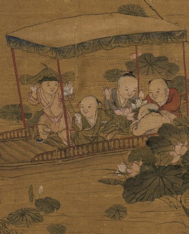 孩子|100个儿童集中在画中，每一个神态各异，古人的画功太厉害