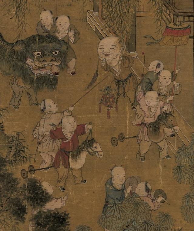 孩子|100个儿童集中在画中，每一个神态各异，古人的画功太厉害