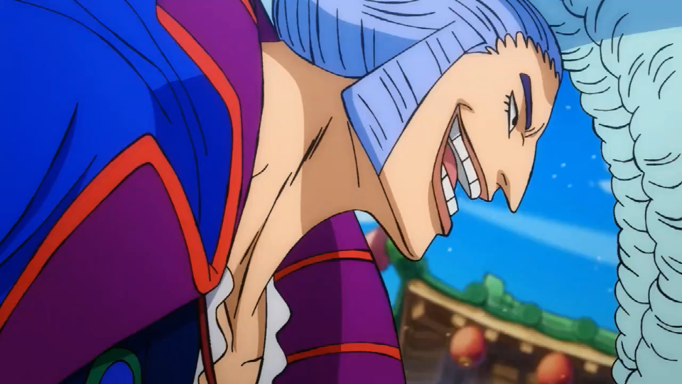 海贼王942话,索隆想要砍死大蛇将军,结果被狂死郎老大轻易挡住