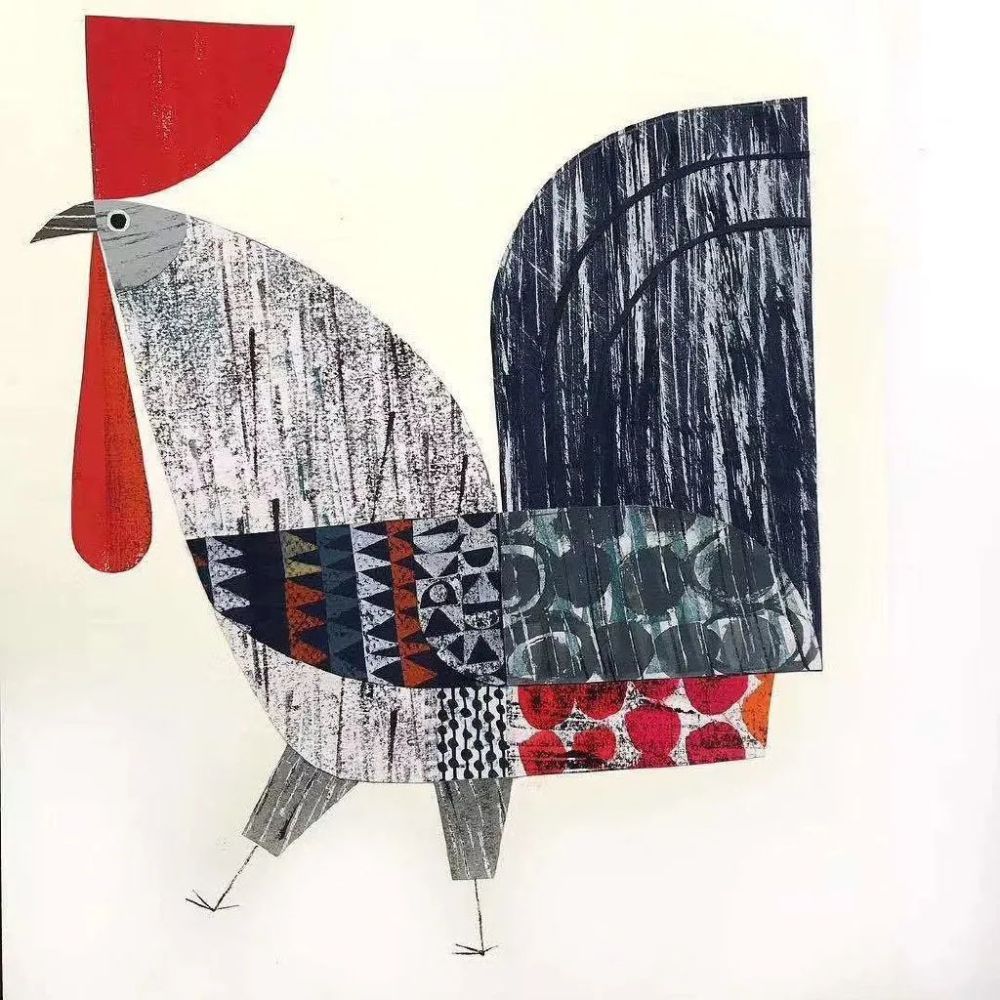 插画师|插画师使用绘画、切割、拼贴画等手工做法，做出了非常漂亮的小动物剪贴画