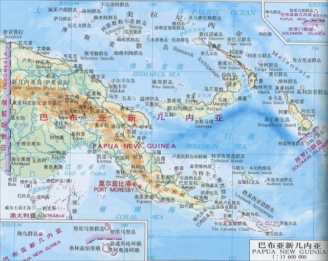 俾斯麦群岛地图图片