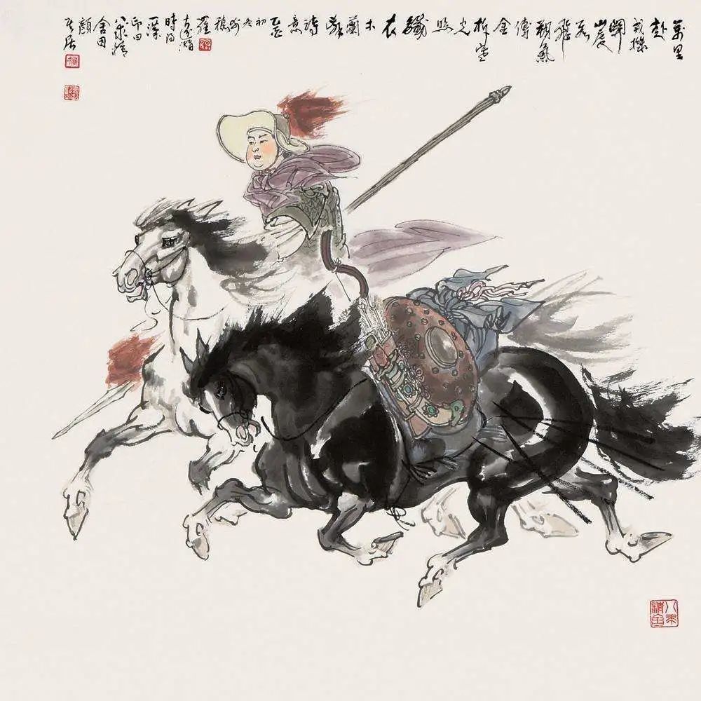 它用木兰女扮男装去征战沙场的事件,去反讽战争的无情.
