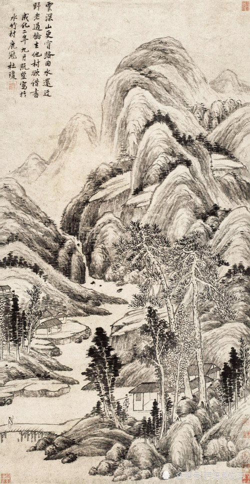 率性洒脱,笔墨自由,杜琼绘《秋山访友》