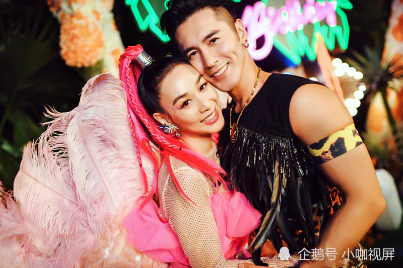 钟丽缇 火烈鸟 造型过50岁生日 张伦硕献上寿桃 是认真的吗 腾讯新闻