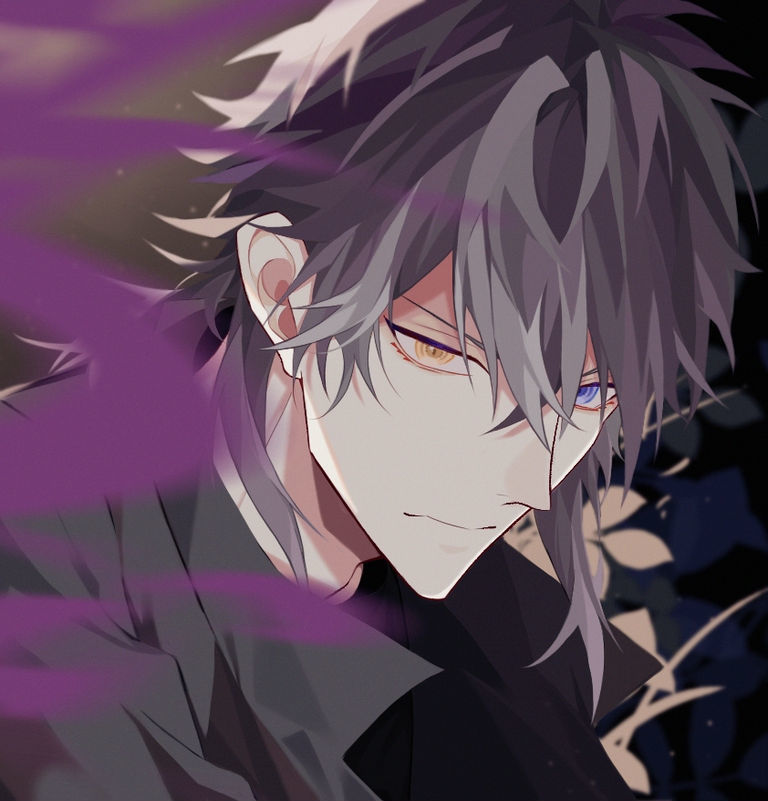 p站美图散发着神秘光辉异色瞳男子特辑