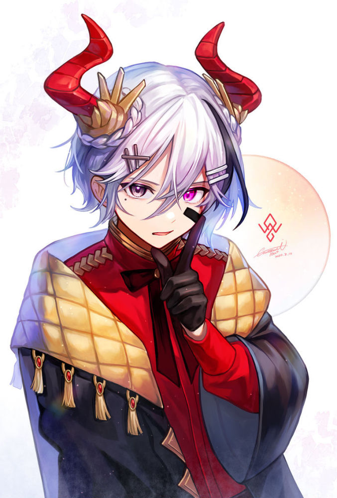 p站美图散发着神秘光辉异色瞳男子特辑