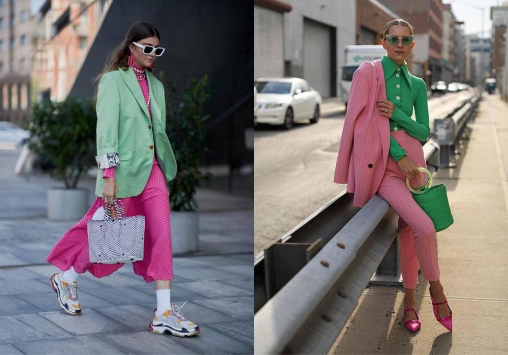 粉色服饰怎么搭冷暖或邻近色搭配不止减龄还甜美时尚更个性