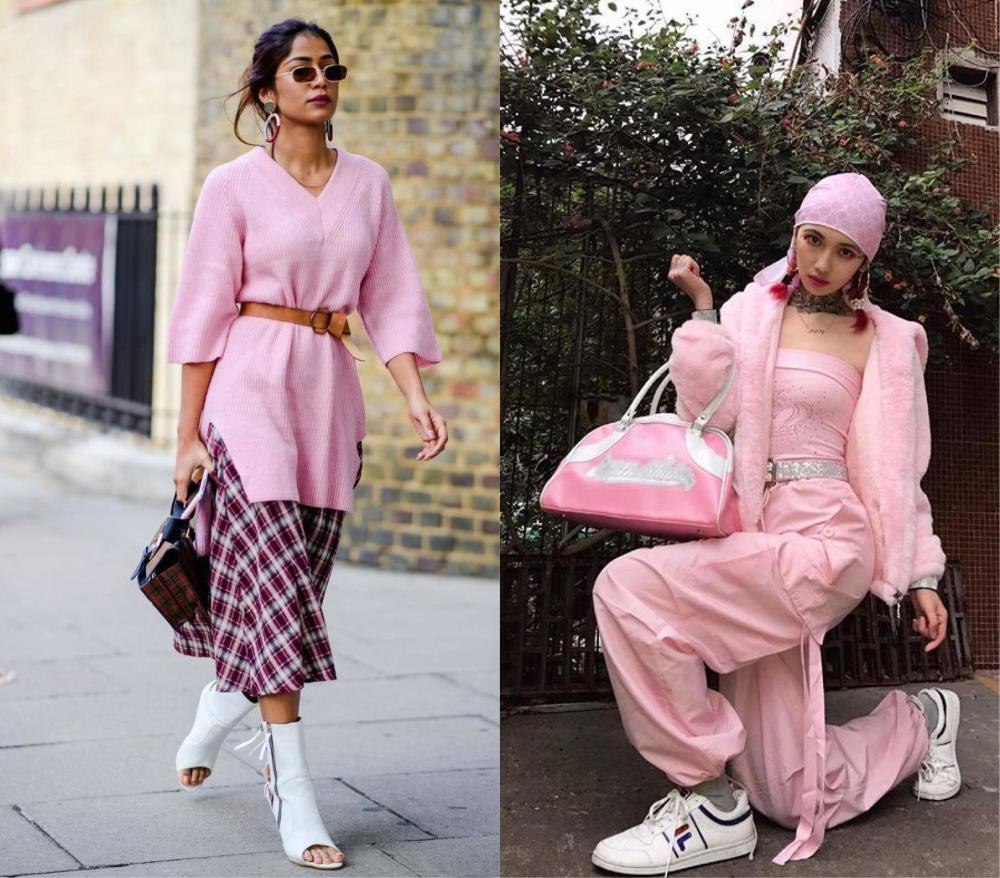 粉色服饰怎么搭冷暖或邻近色搭配不止减龄还甜美时尚更个性