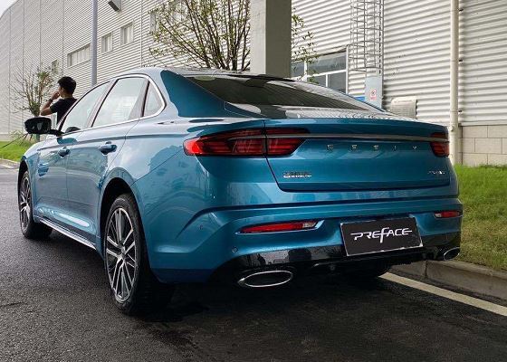 全新吉利preface现身北欧风格浓厚沃尔沃20t加持配氛围灯