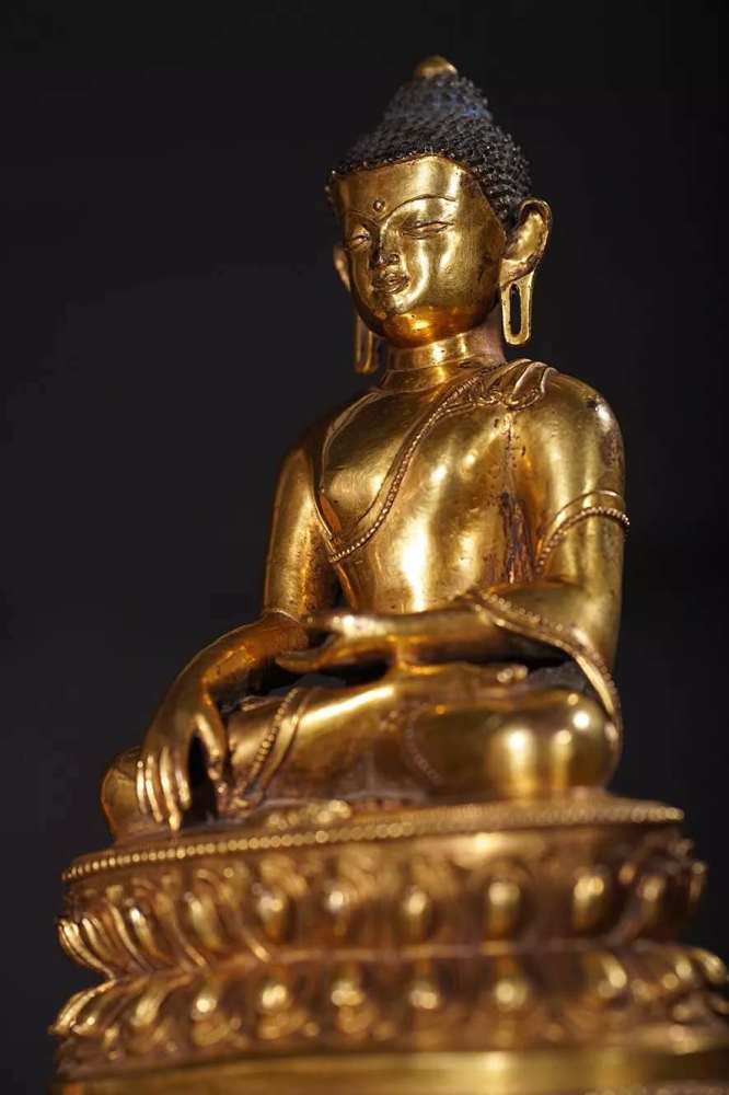 相好庄严,造像精美,藏传金铜佛像