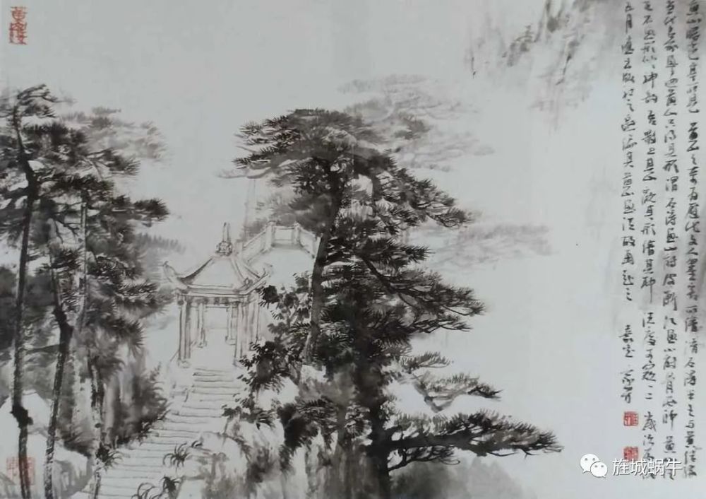 汪家芳|汪家芳的墨气弥漫、疏朗清秀的山水画赏析