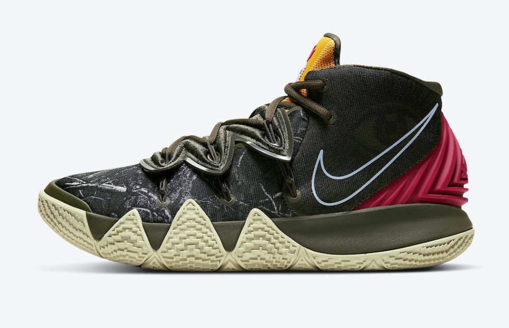 nikekybrids2新配色上线军绿鞋身细节承袭前代鞋款