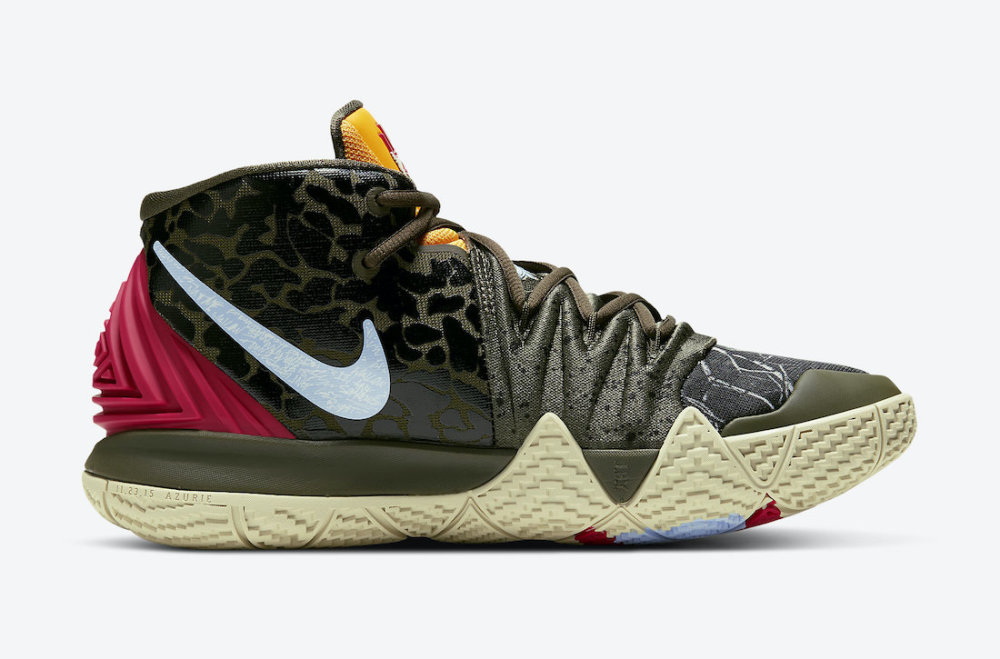 nikekybrids2新配色上线军绿鞋身细节承袭前代鞋款