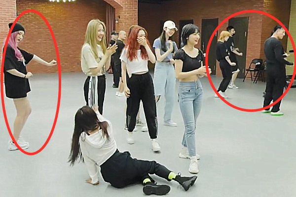 硬糖少女发mv花絮伴舞老师逗乐成员唯独郑乃馨没反应