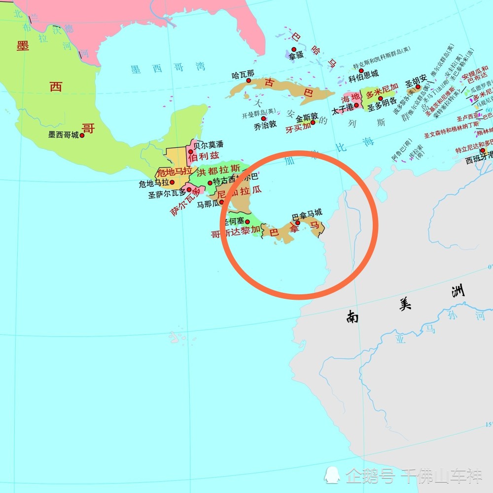 (巴拿马地图)在15世纪之前,巴拿马地区是印第安部落的聚集地,没有国家