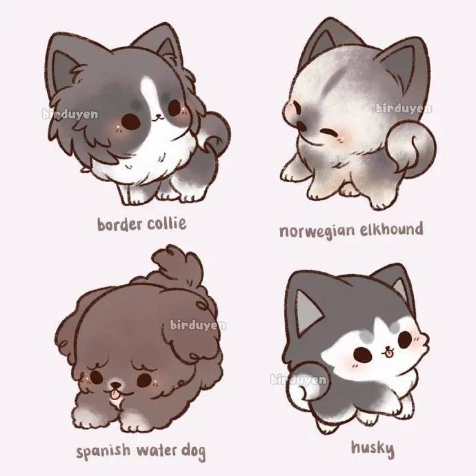 每天学一幅简笔画萌翻了的小宠物插画