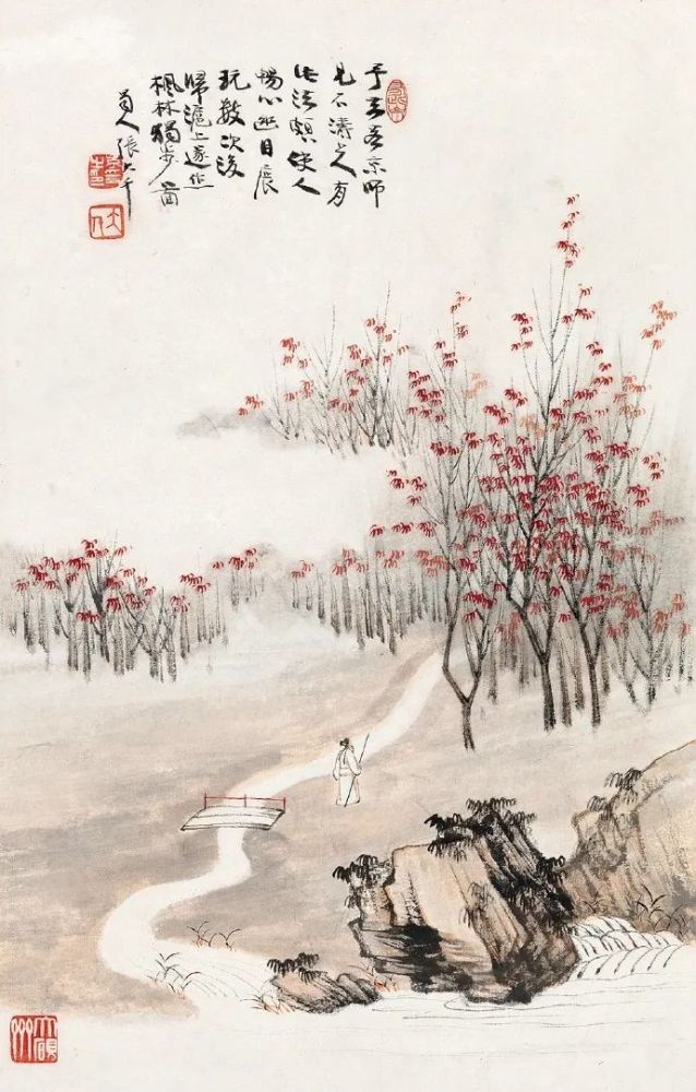 诗情画意,66幅山水画,美极了!_腾讯新闻