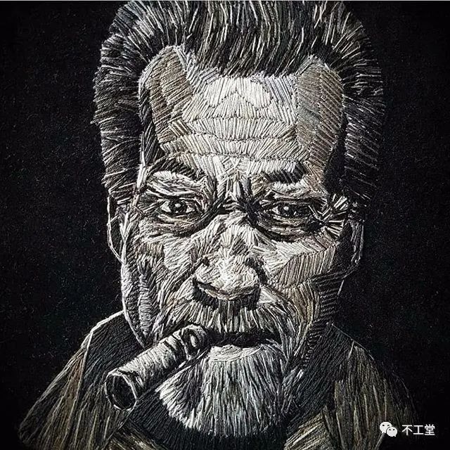 刺绣|用刺绣凝固艺术人物的瞬间