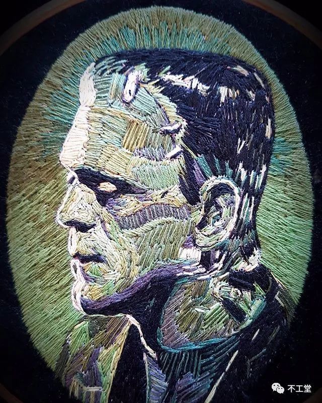 刺绣|用刺绣凝固艺术人物的瞬间