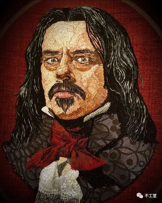 刺绣|用刺绣凝固艺术人物的瞬间