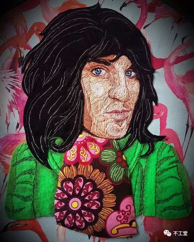 刺绣|用刺绣凝固艺术人物的瞬间