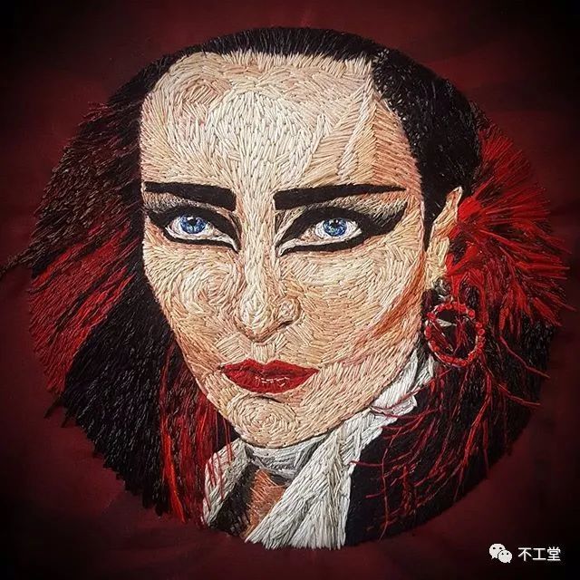 刺绣|用刺绣凝固艺术人物的瞬间