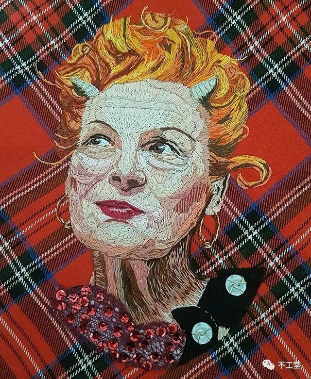刺绣|用刺绣凝固艺术人物的瞬间
