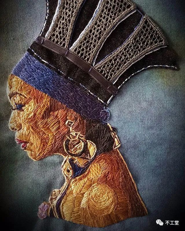 刺绣|用刺绣凝固艺术人物的瞬间