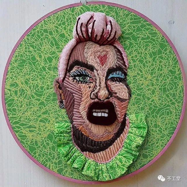 刺绣|用刺绣凝固艺术人物的瞬间