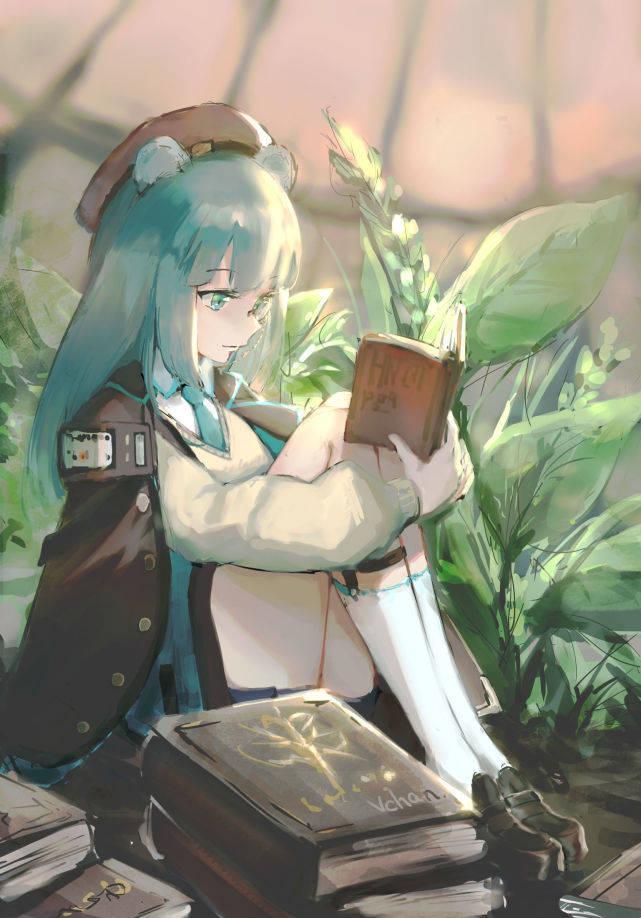 二次元美图,明日方舟:我想去博士的办公室看书