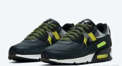 3mxairmax90全新黑黄配色赏析airmax90鞋带系法