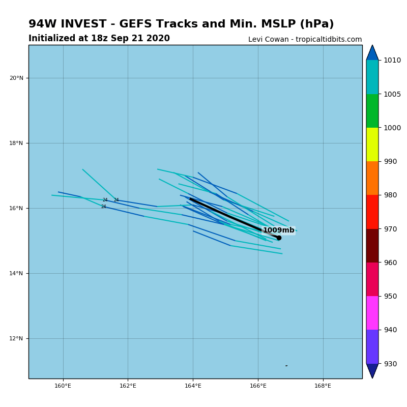 台风|12号台风“白海豚”风力加强，云系呈团状，胚胎94W生成了