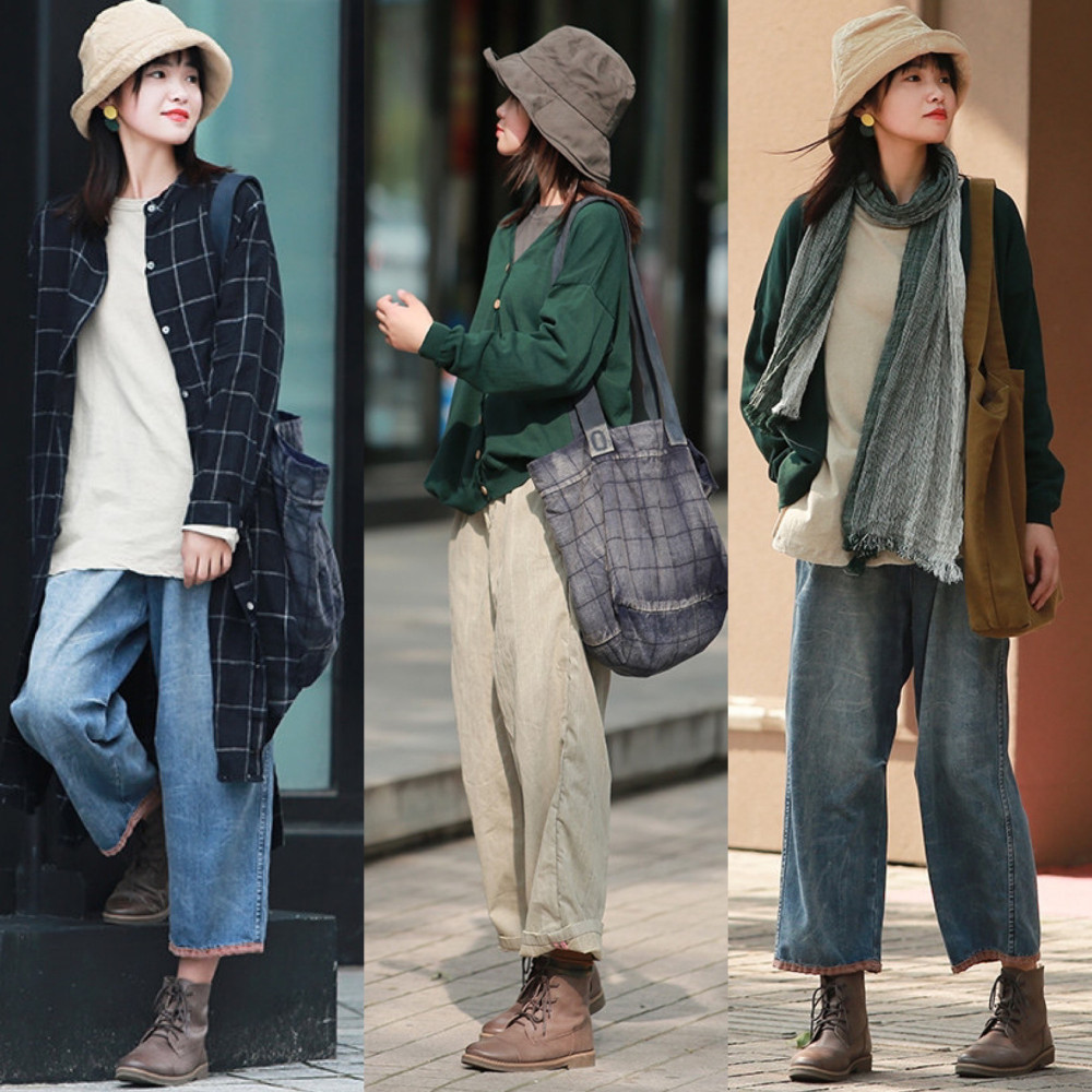 假期出游想穿得放松一些试试慵懒文艺风穿搭简约舒适又好看