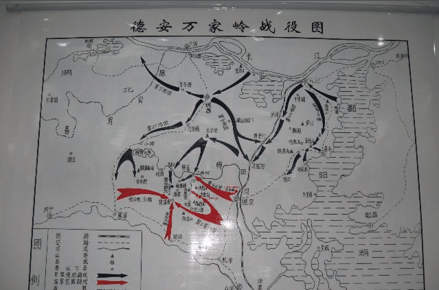 萬家嶺戰役態勢圖