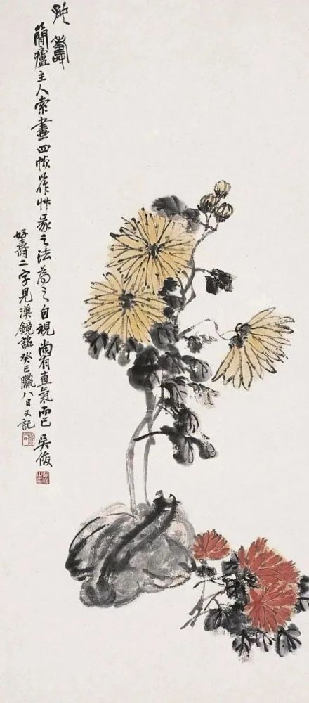 吴昌硕|一起来看看大师吴昌硕笔下的“秋容图”，真美