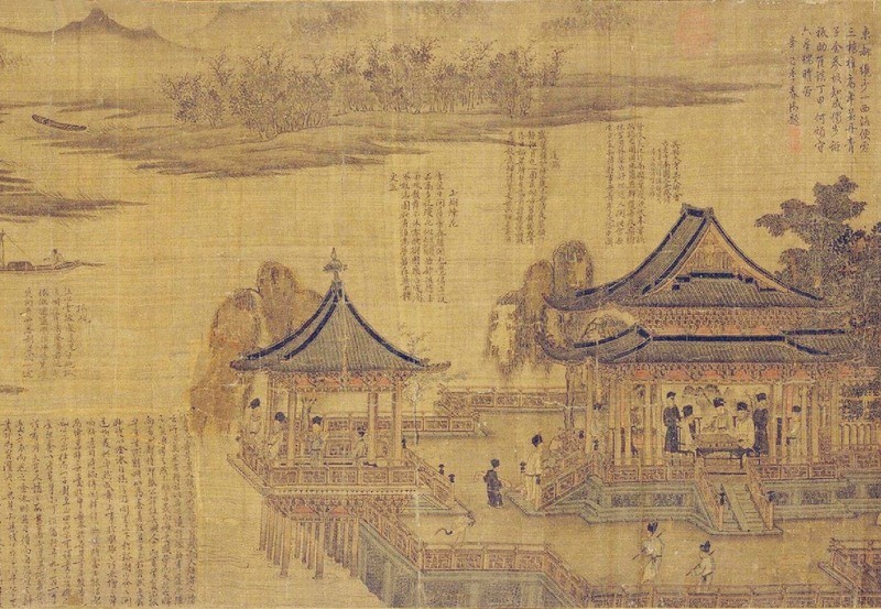 十咏图局部进入新社会之后,大量文化专家深入农村采集文物保护信息,在