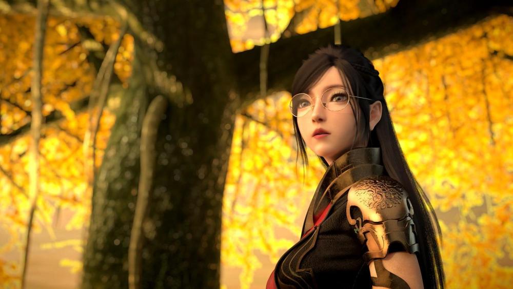 这位美女目前只见于《烈阳天道2》预告,是主神帝蕾娜的守护人之一