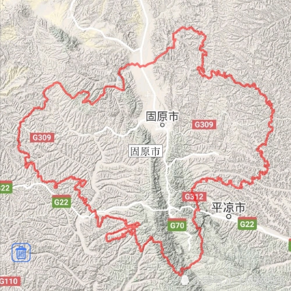 平原主要集中在固原市区至三营镇走廊地带,总的地势是南部高,北部低.