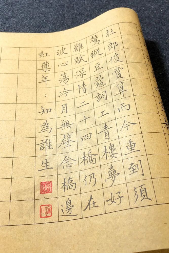 扬州慢·淮左名都|今夕社小楷，姜夔《扬州慢·淮左名都》下阕，波心荡，冷月无声