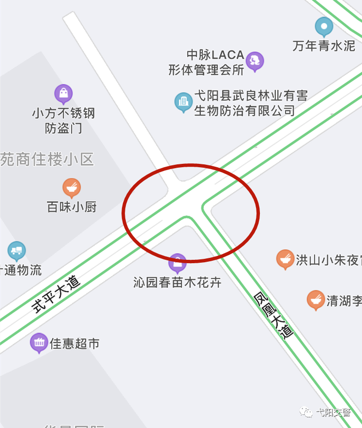 白马大道与建安路交叉路口