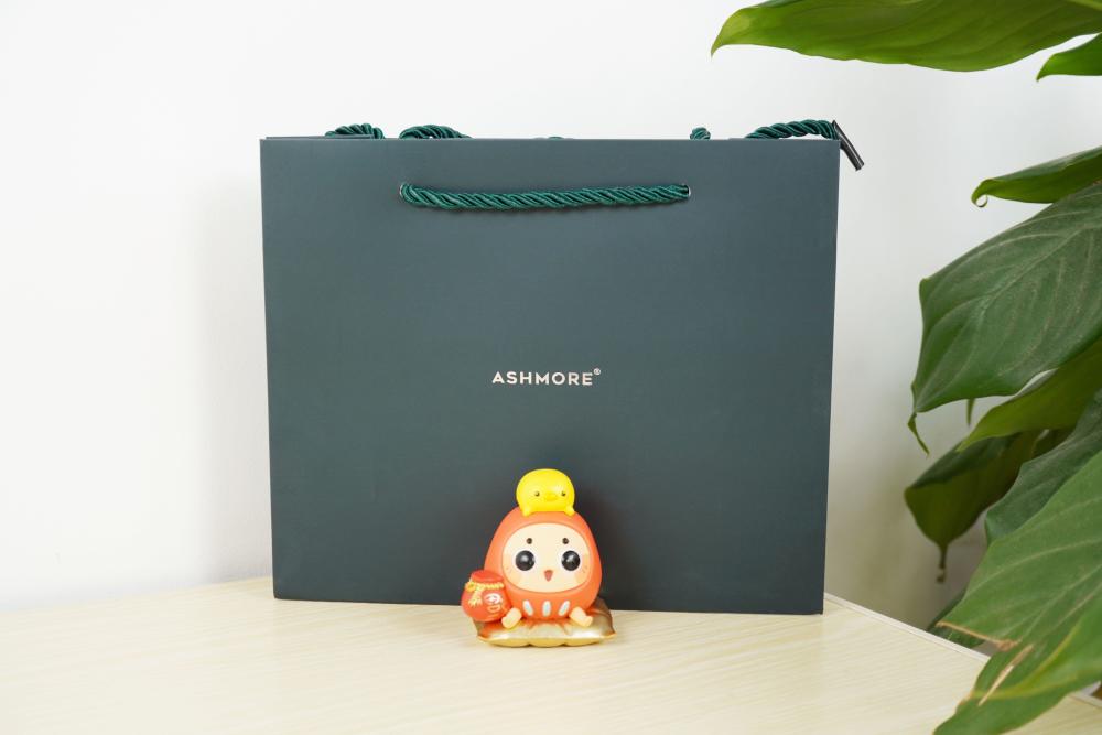 艾诗摩尔眼部护理仪附赠一个讲究的礼盒纸袋,拿来送人也是很不错了