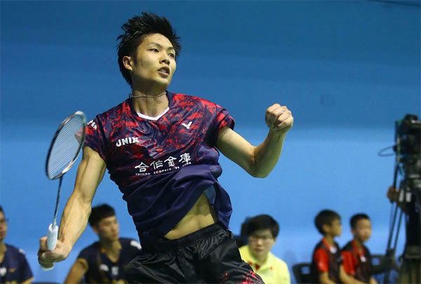 周天成10月8日出征丹麦羽毛球公开赛