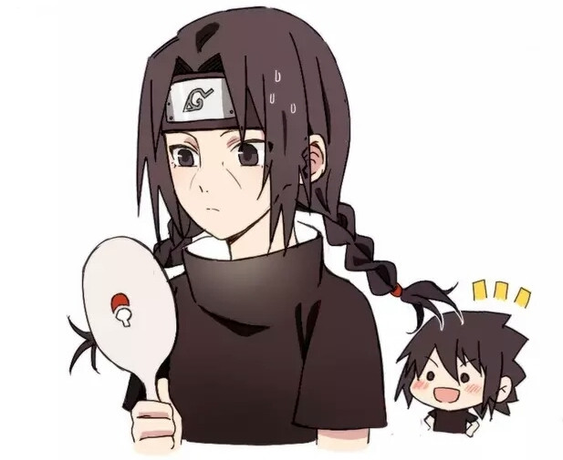 宇智波鼬卖萌,猫耳朵够萌了,看到马尾辫,漫迷直呼:女神