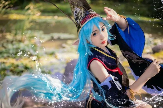 阴阳师 聆海金鱼姬cos正片_腾讯新闻